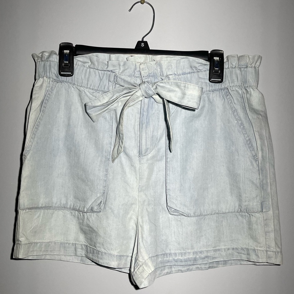 Saks Fifth Avenue Light‎ Denim High Waist Shorts